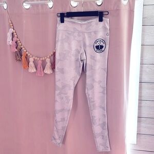 Okoboji Iowa Okoboji Store White Camo Leggings